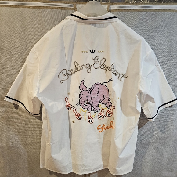 KENZO Embellished Bowling Elephant Hawaiian Shirt - Picture 6 of 8